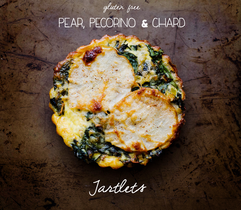 Pear, Pecorino & Chard Tartlets | Gluten Free // So...Let's Hang Out