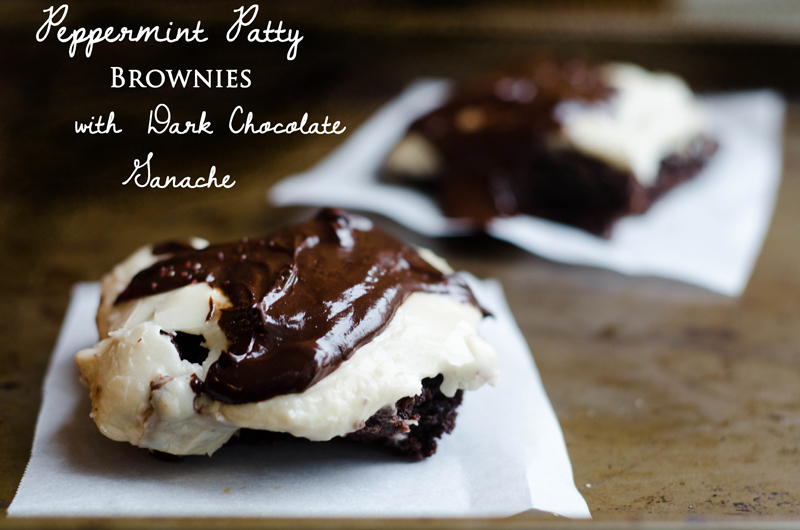 Peppermint Patty Brownies With Dark Chocolate Ganache | Gluten Free | Soletshangout.com