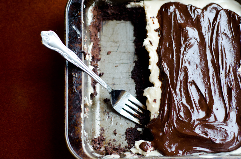 Peppermint Patty Brownies With Dark Chocolate Ganache | Gluten Free | Soletshangout.com