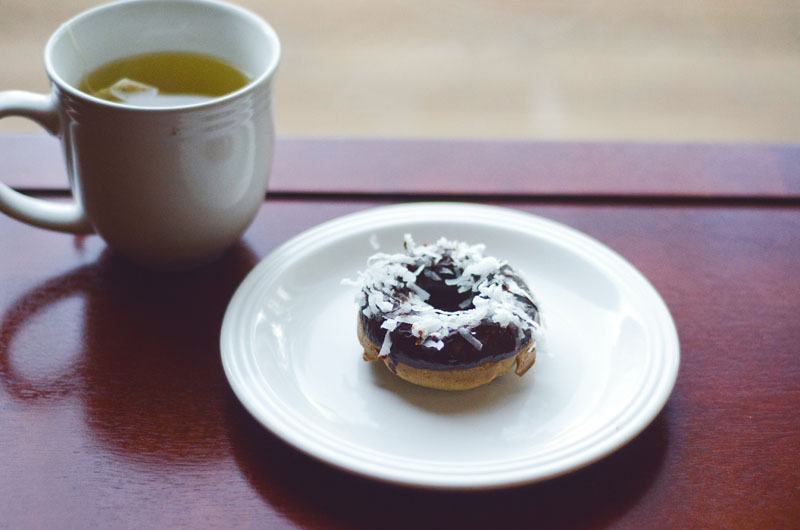 Gluten Free Almond Spiced Donuts With Chocolate & Coconut | Soletshangout.com