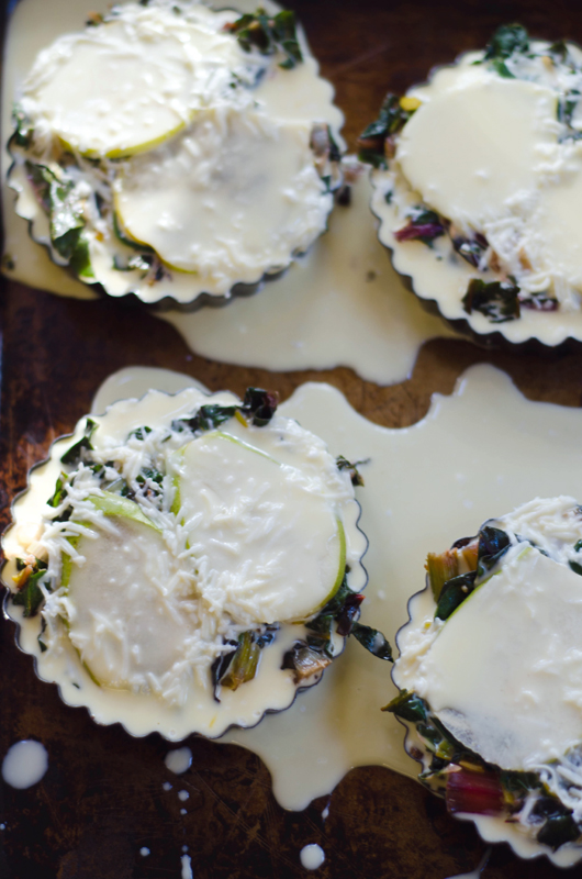 Pear, Pecorino & Chard Tartlets | Gluten Free // So...Let's Hang Out