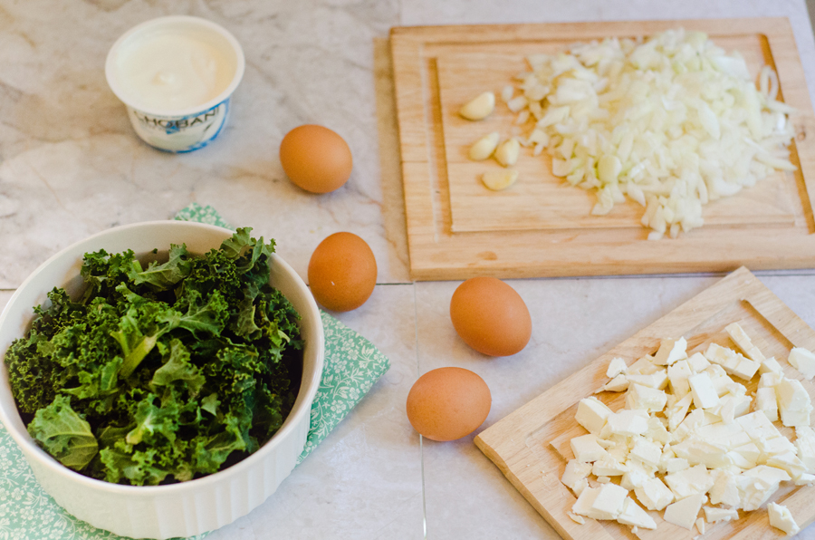 Crustless Kale & Feta Quiche With Greek Yogurt | So... Let's Hang Out