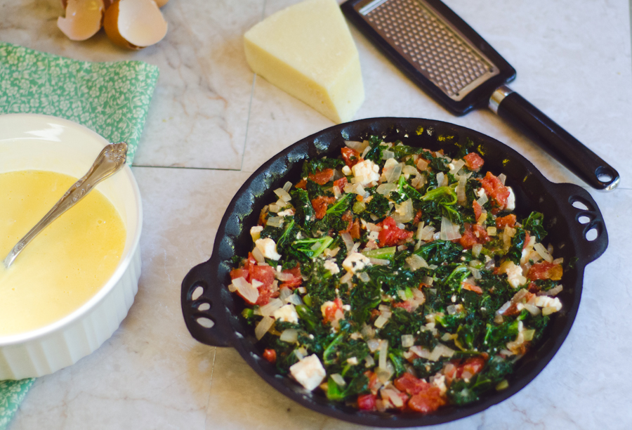 Crustless Kale & Feta Quiche With Greek Yogurt | So... Let's Hang Out