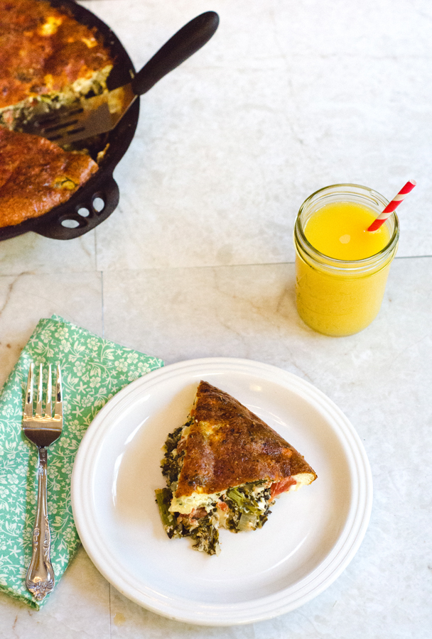 Crustless Kale & Feta Quiche With Greek Yogurt | So... Let's Hang Out