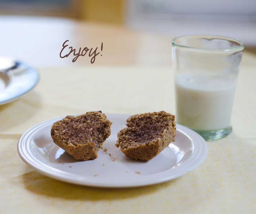 Lemon & Chamomile Paleo Muffins