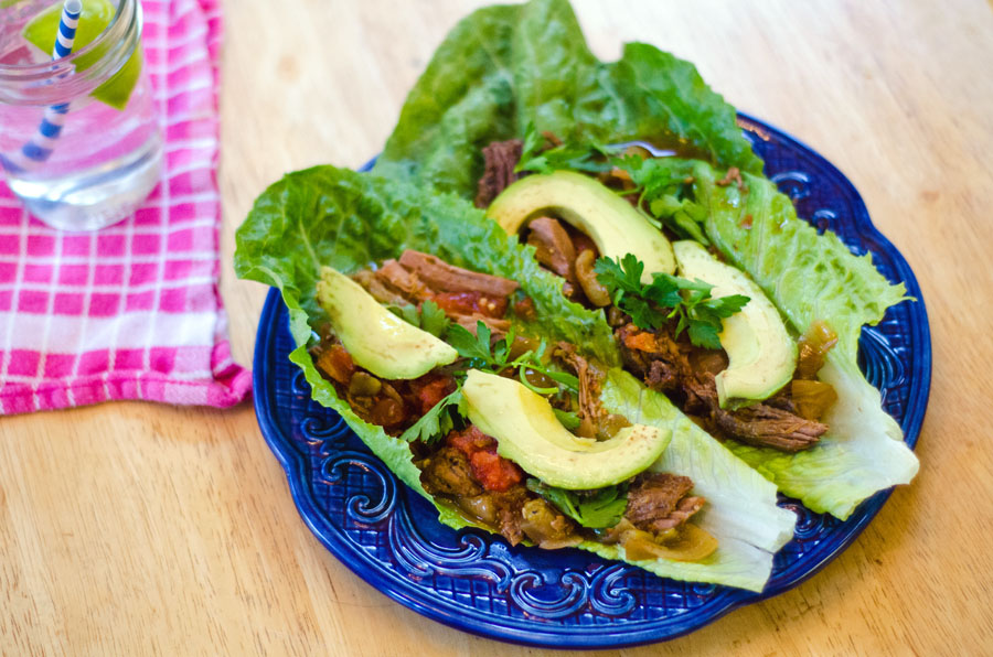 Crock-Pot Carne Asada Lettuce Wraps | So...Let's Hang Out