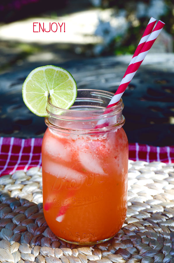 Strawberry, Honey & Lime Spritzer | So...Let's Hang Out