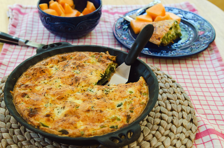 Leek and Asparagus Quiche With Almond Meal Crust