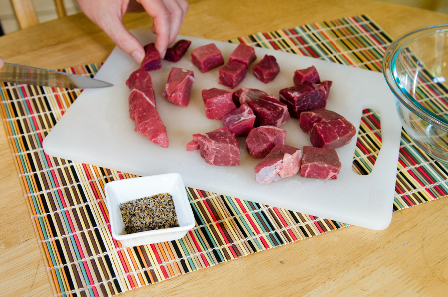 Easy Beef Kebabs With Tangy Rosemary Chimichurri | So...Let's Hang Out