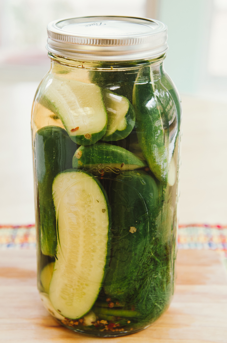 Easy Refrigerator Dill Pickles | So...Let's Hang Out