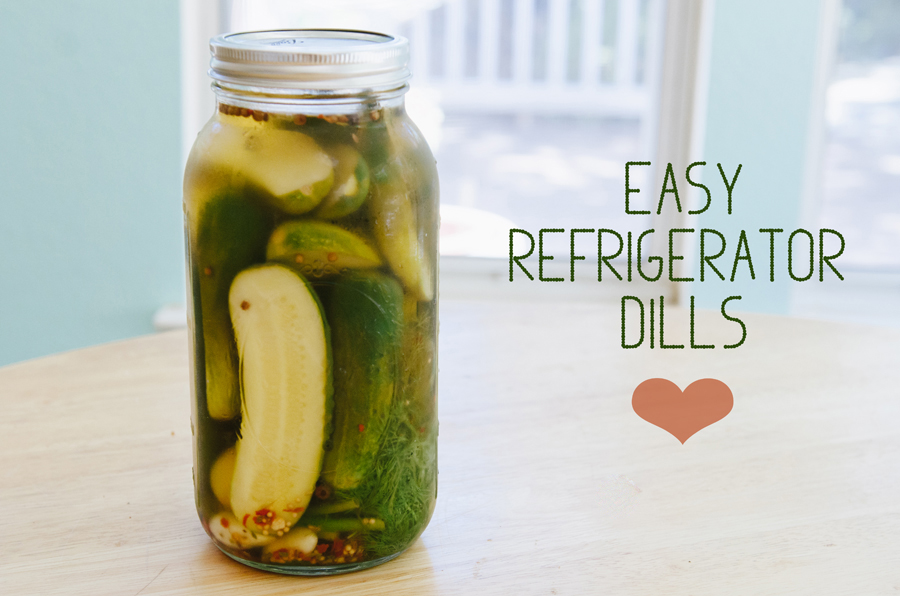 Easy Refrigerator Dill Pickles | So...Let's Hang Out