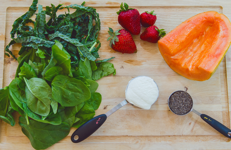 Papaya Sunrise Green Smoothie | So...Let's Hang Out