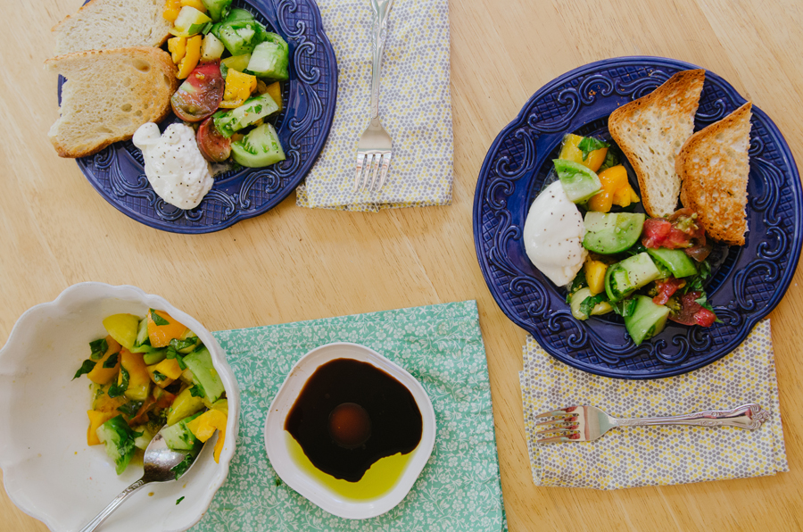 Simple Heirloom Tomato & Burrata Salad | So...Let's Hang Out