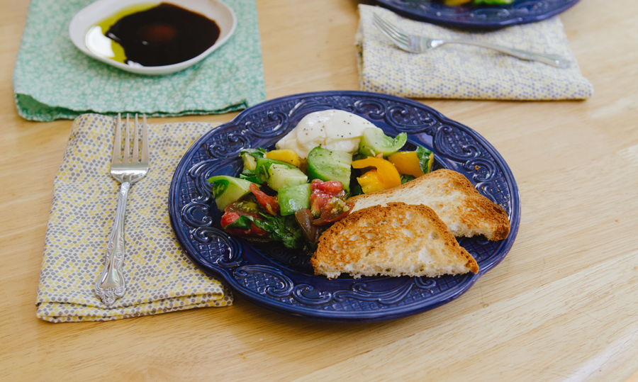 Simple Heirloom Tomato & Burrata Salad | So...Let's Hang Out