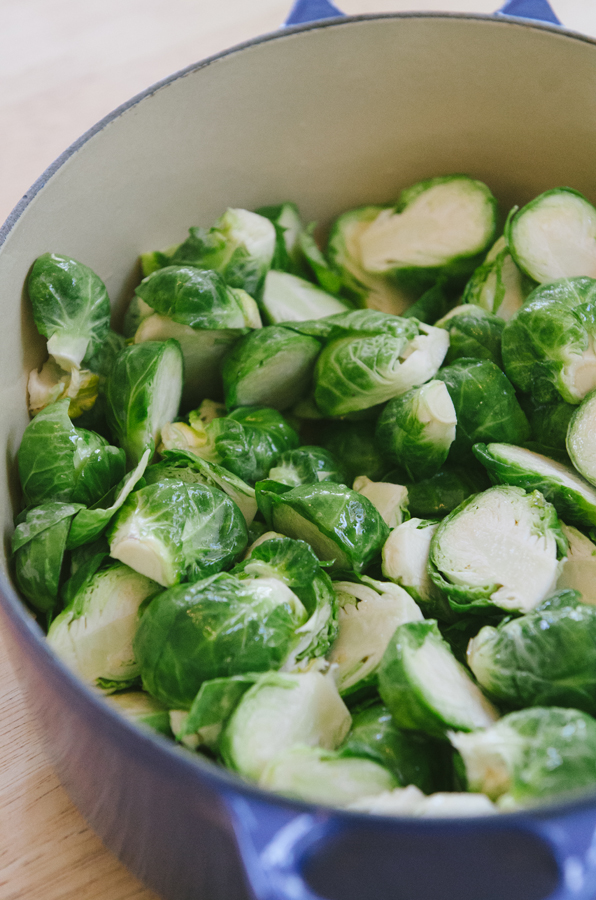 Bacon & Cranberry Roasted Brussels Sprouts With Honey Dijon Dressing 