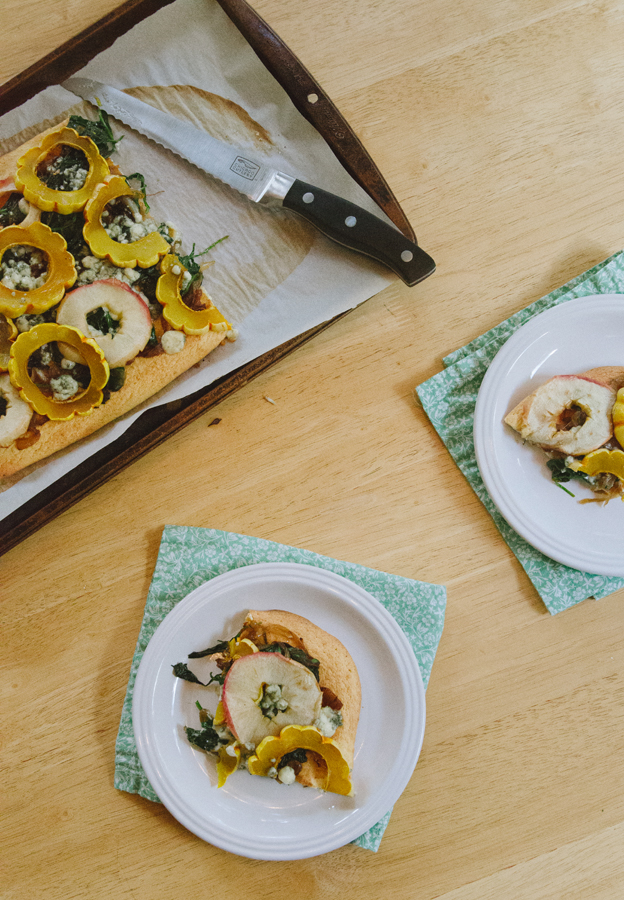 Apple, Delicata & Blue Cheese Flatbread // So...Let's Hang Out