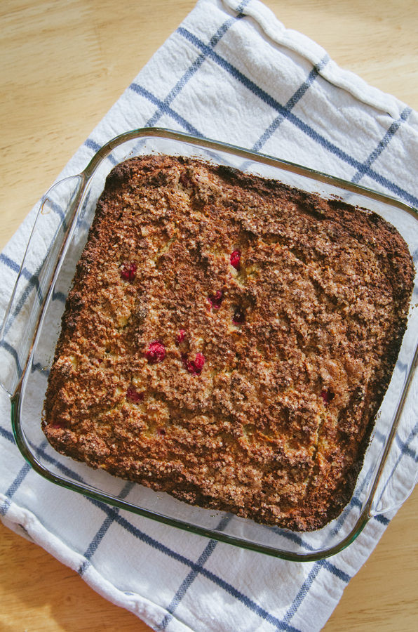 Grain-Free Banana Cranberry & Lemon Breakfast Cake | soletshangout.com