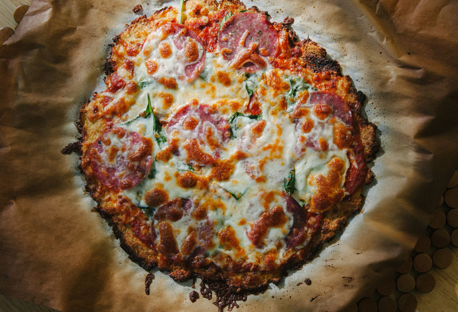 How To Make An AWESOME Cauliflower Pizza Crust! | soletshangout.com