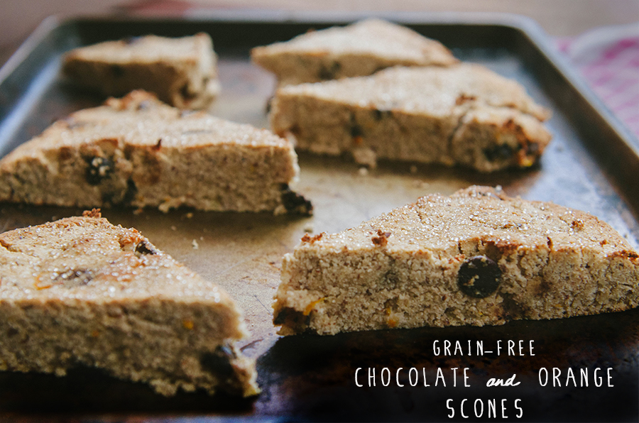 Grain-Free Orange & Chocolate Scones | soletshangout.com