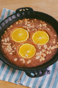 So…Let's Hang Out – Orange Almond Skillet Cake {Gluten-Free}