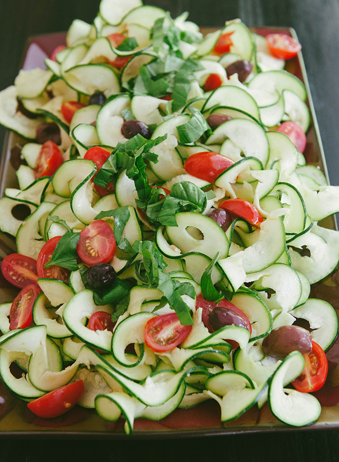 Zucchini Noodles - Vegan & Gluten-free, Raw option - Tasty Yummies