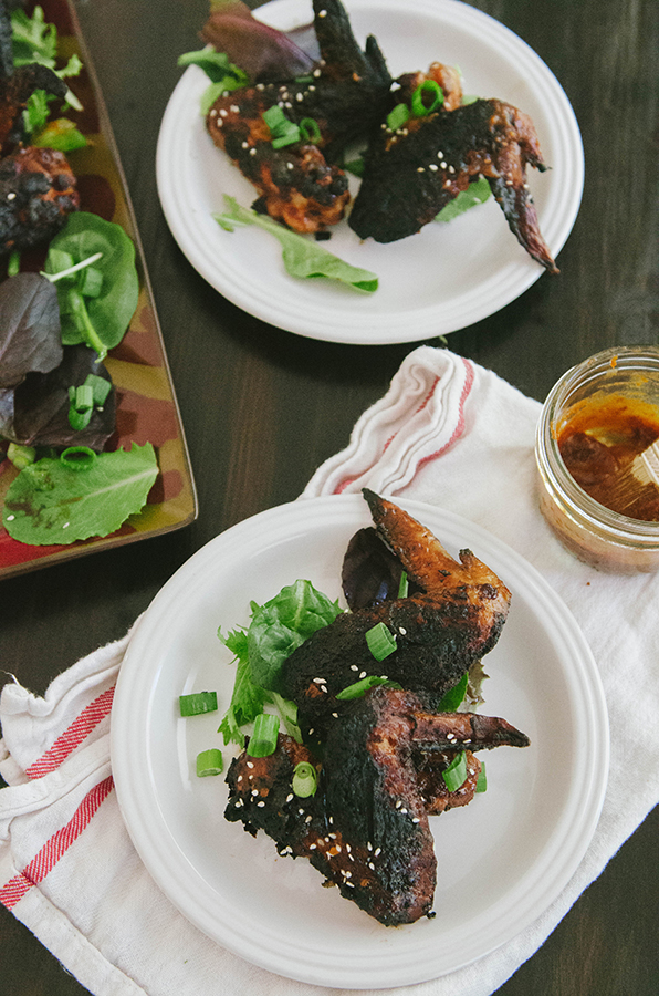 Sticky BBQ Korean Chicken Wings | Soletshangout.com