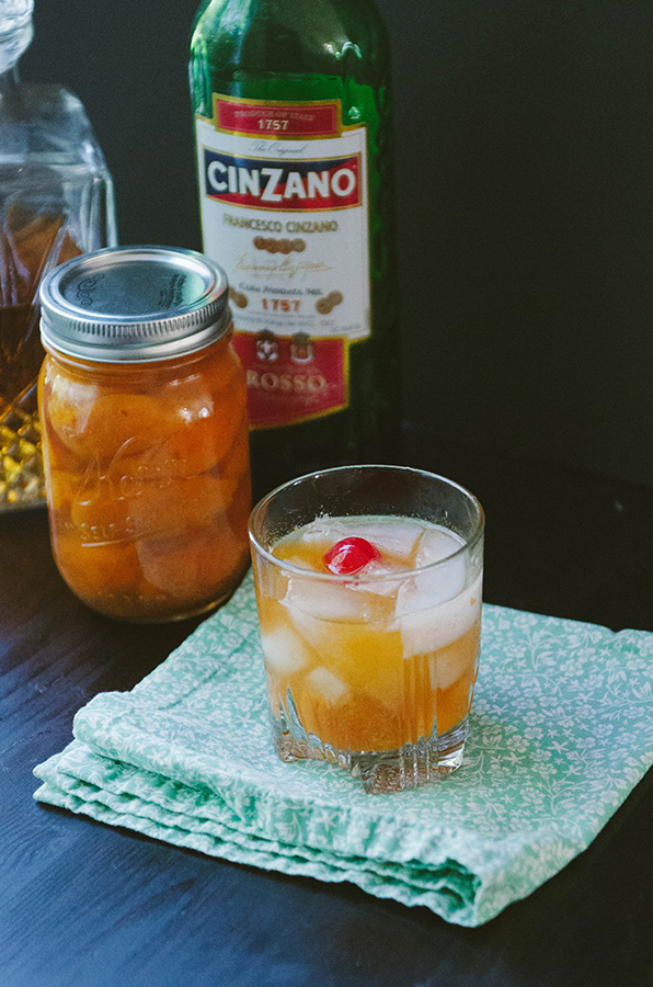 Honey-Roasted Apricot Manhattans | soletshangout.com