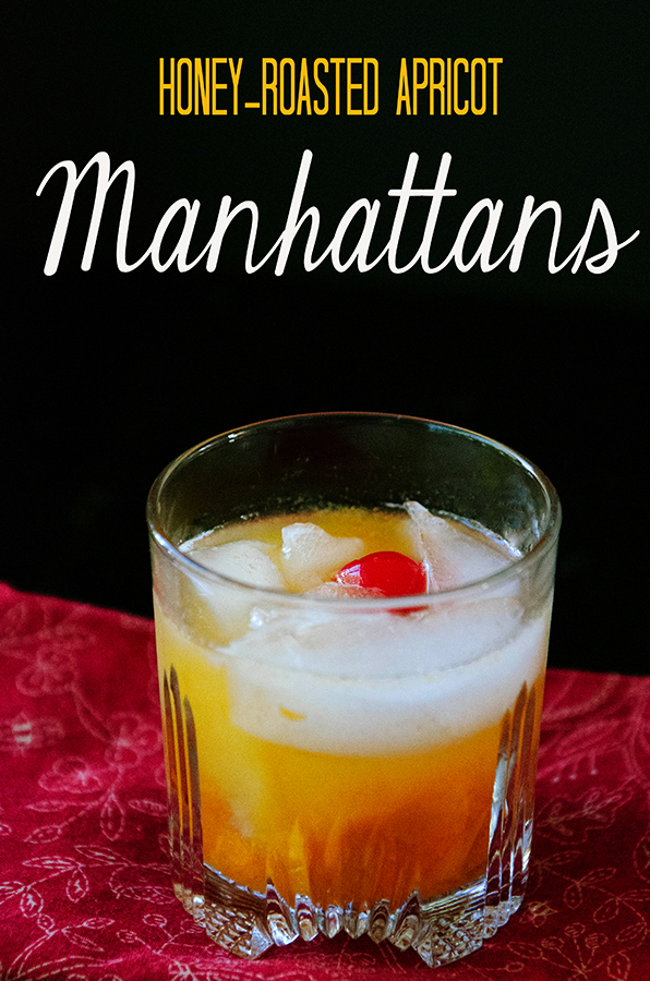 Honey-Roasted Apricot Manhattans | soletshangout.com