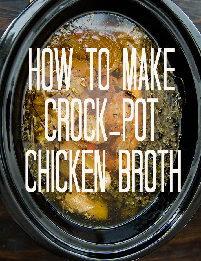 How To Make Chicken Broth In A Crock Pot! | Soletshangout.com #chickenbroth #crockpot #paleo #primal #glutenfree #fromscratch #guthealting #jerf 