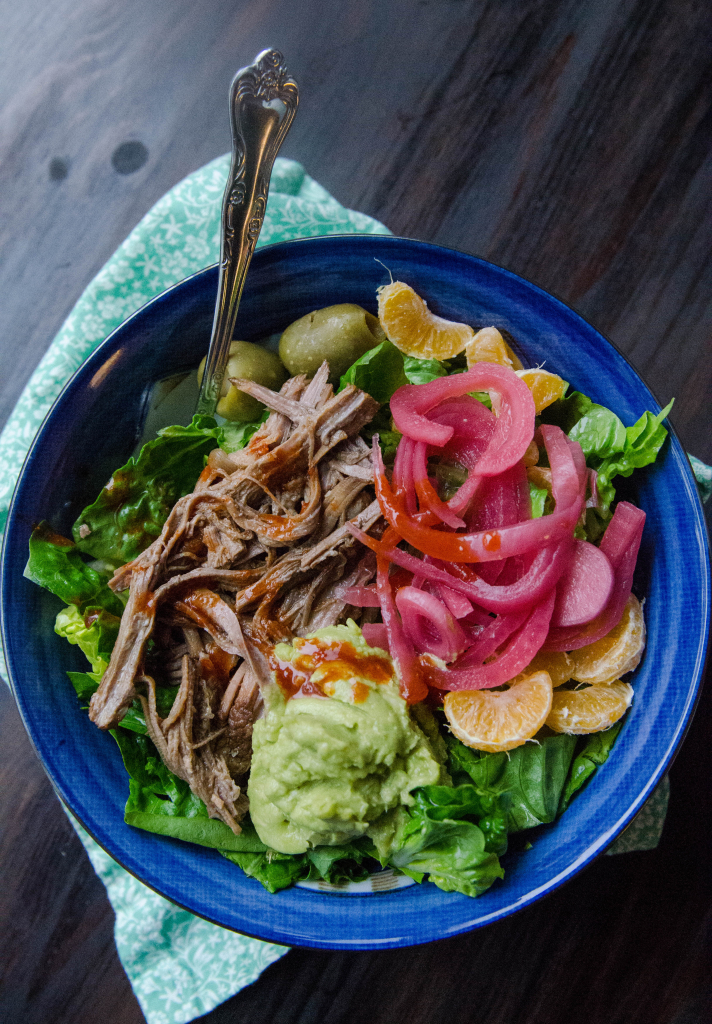 Slow-Cooker Cuban Brisket Taco Bowls// soletshangout.com #cincodemayo #brisket #glutenfree #paleo #slowcooking #crockpot #tacobowl