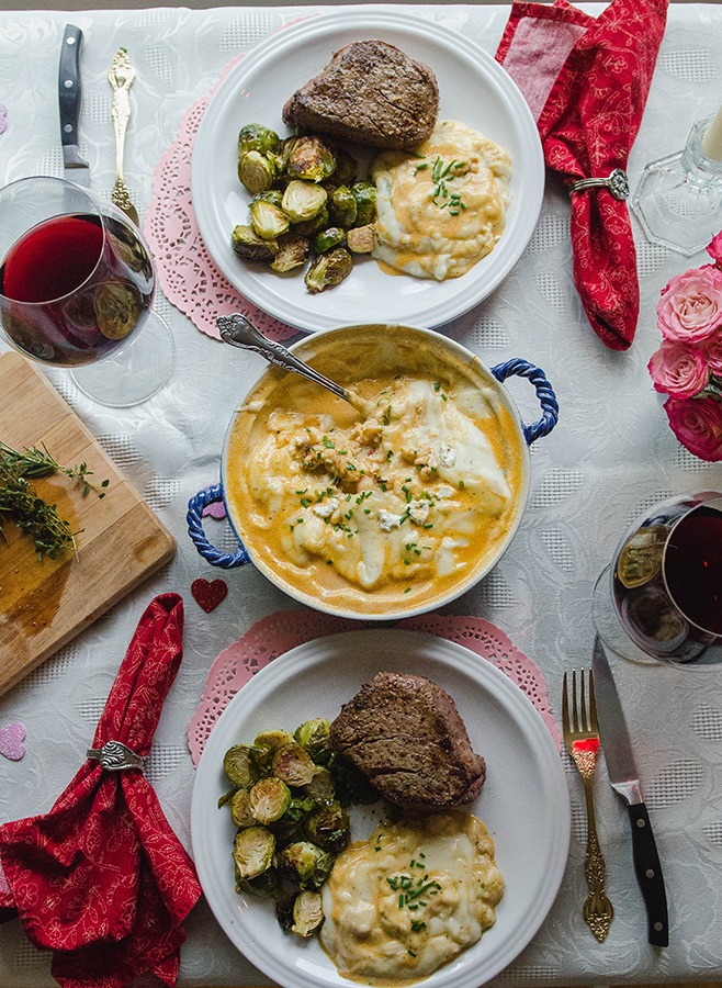 A Decadent Gluten-Free Valentines Day Feast For Two by @SoLetsHangOut // #glutenfree #valentinesday #paleo #steak #lobster #holiday #romantic #grainfree