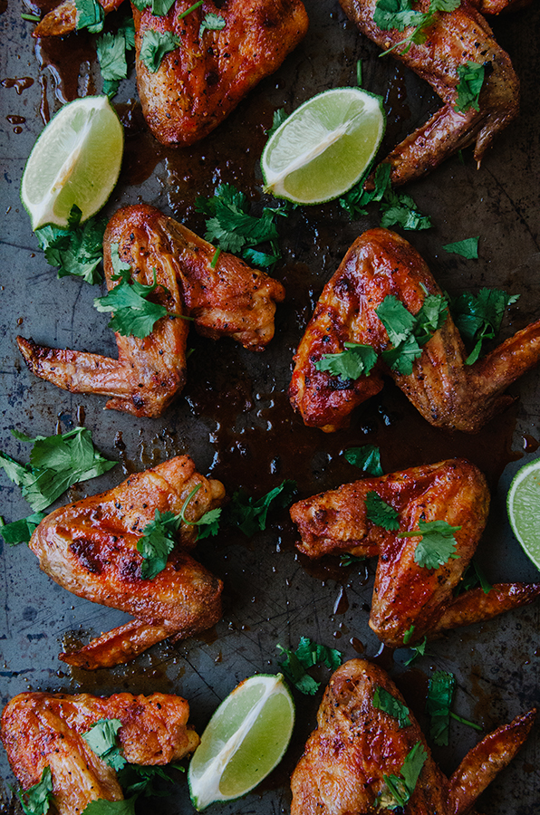 Crispy Red Curry and Lime Chicken Wings by @SoLetsHangOut would make the perfect #superbowl snack! They're #glutenfree #paleo #grainfree and #soyfree plus totally delicious. 