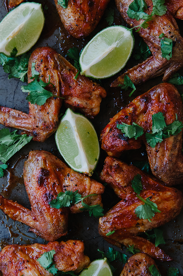 Crispy Red Curry and Lime Chicken Wings by @SoLetsHangOut would make the perfect #superbowl snack! They're #glutenfree #paleo #grainfree and #soyfree plus totally delicious. 