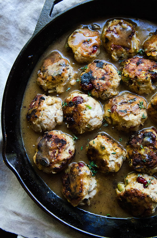 So…Let's Hang Out – Thanksgiving Meatballs with Easy Pan Gravy